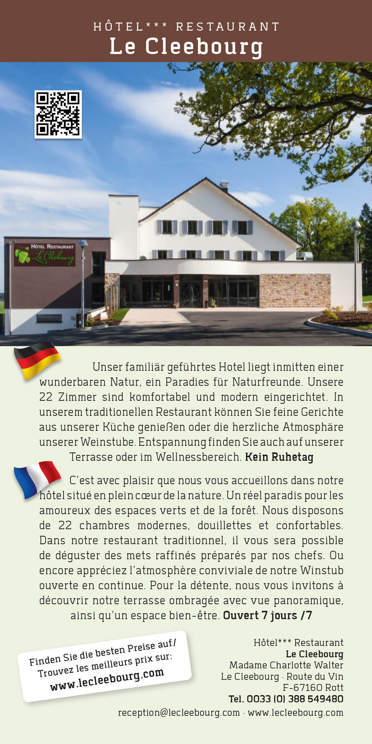 Hôtel Restaurant Le Cleebourg