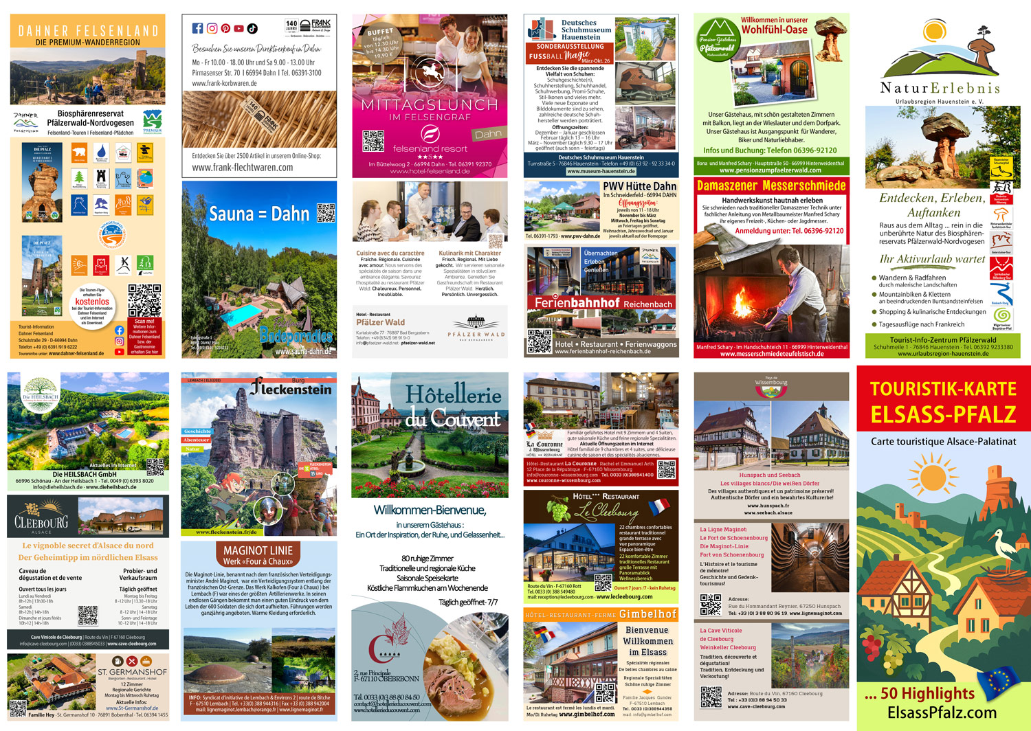 Touristik Karte 2026 aussen